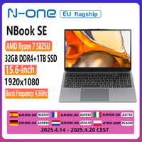 N-one Nbook SE Laptop AMD Ryzen 7 5825U(8Cores Up to 4.5GHz) 15.6 Inch Handheld Gaming Laptop (16+16)GB DDR4 +1TB SSD Computer