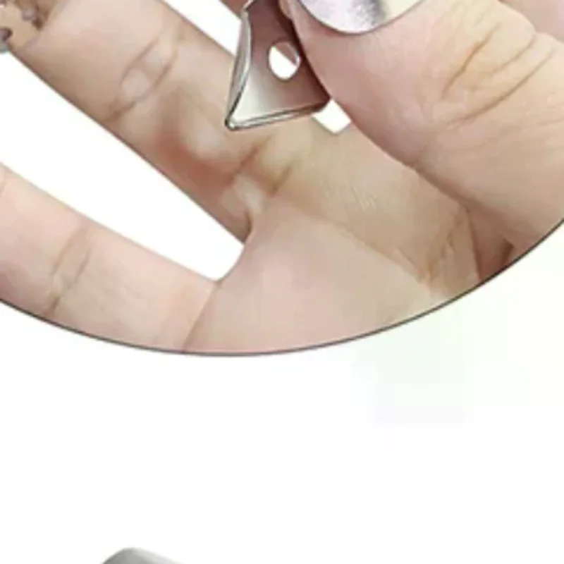 4pcs Adjustable Fingerpicks Acoustic Guitar Banjo Pick Plectrum Silver Stainless Steel  guitar finger perforated paddle