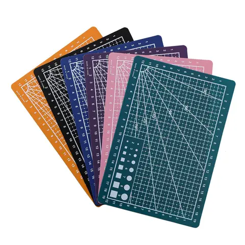 1pcs A5 PVC 커팅 매트 커팅 보드 작업대 패치 워크 바느질 수동 DIY 칼 조각 가죽 단일 측면 밑받침