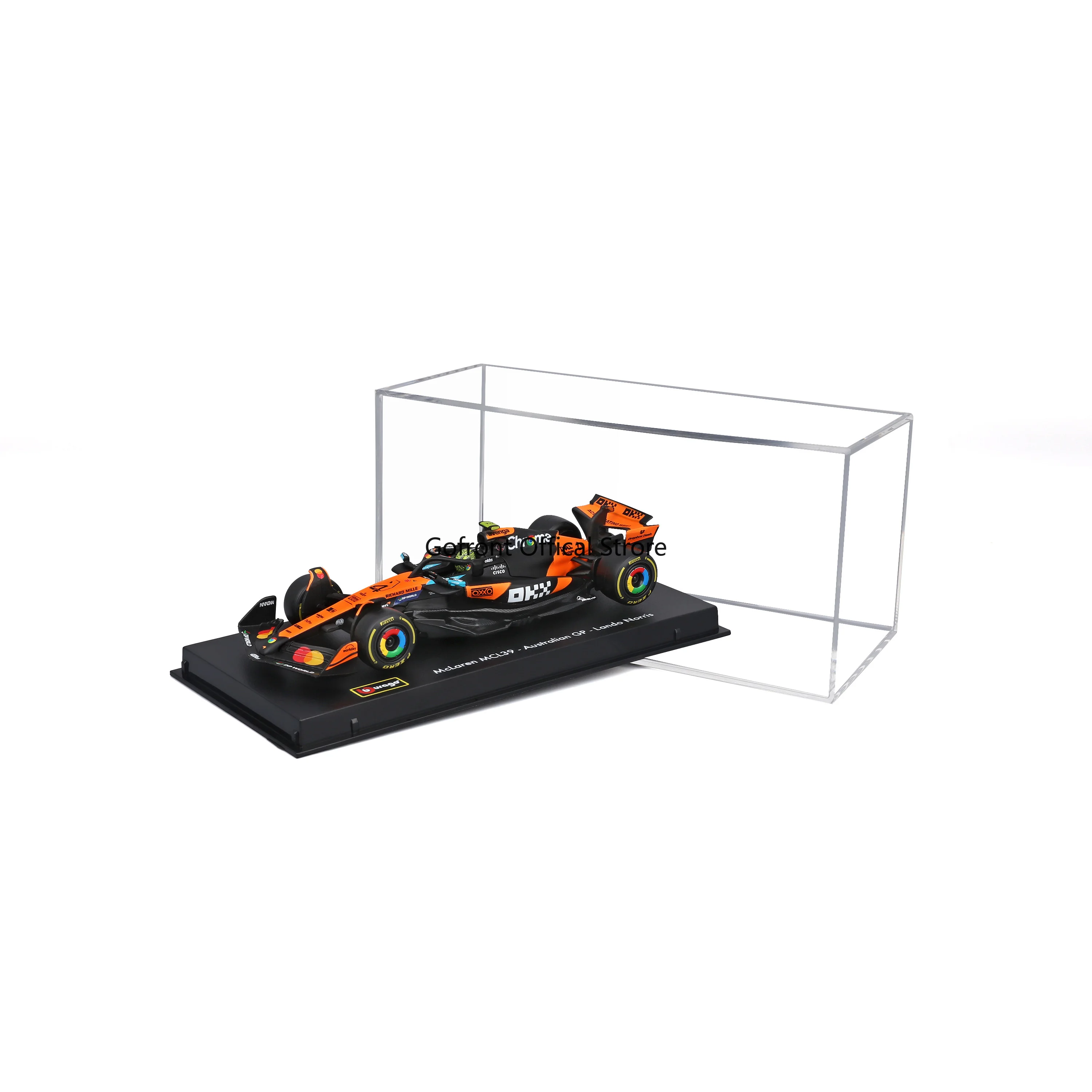 Bburago 1:43 2025 F1 ماكلارين MCL39 SF25 W16 RB21 A525 # 4 لاندو نوريس # 81 لعبة نموذج سيارة أوسكار بيستري مصنوعة من خليط معدني قابلة للتجميع #2