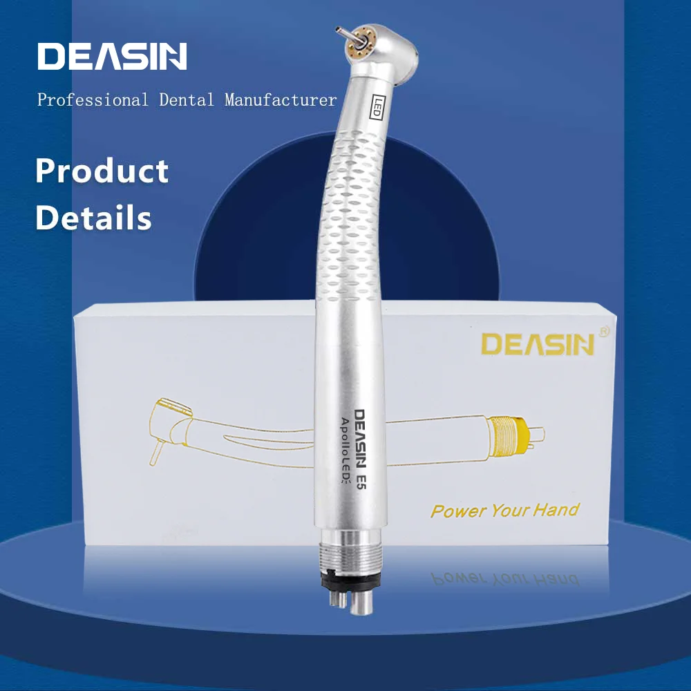 Dental High Speed 5 LED 2holes /4 Hole Handpiece Air Turbine Cartridge Rotor Water Sprays Dentistry Tools
