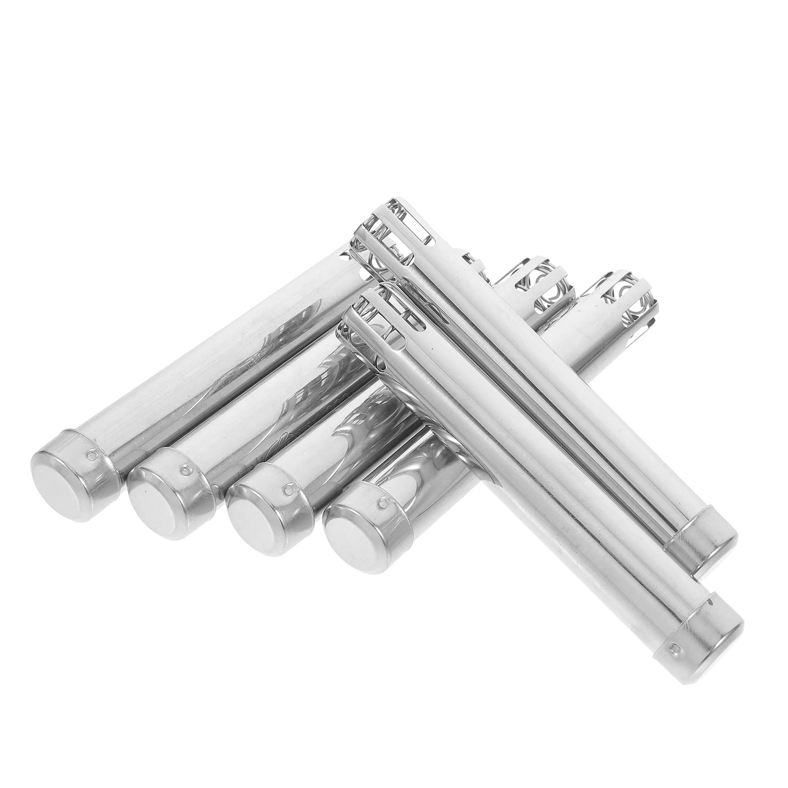 

6Pcs Moxa Stick Pushers Stainless Steel Moxibustion Treatment Box Convenient Portable Moxa Holder Pain Relief Body Care Tool