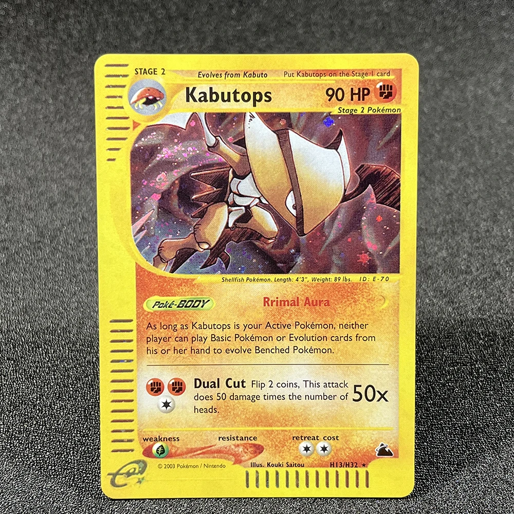 Pokémon Single Cards Skyridge (SK) Jolteon Gengar Kabutops Gyarados Steelix E-Card Foil TCG Cards Game Collection PTCG PROXY