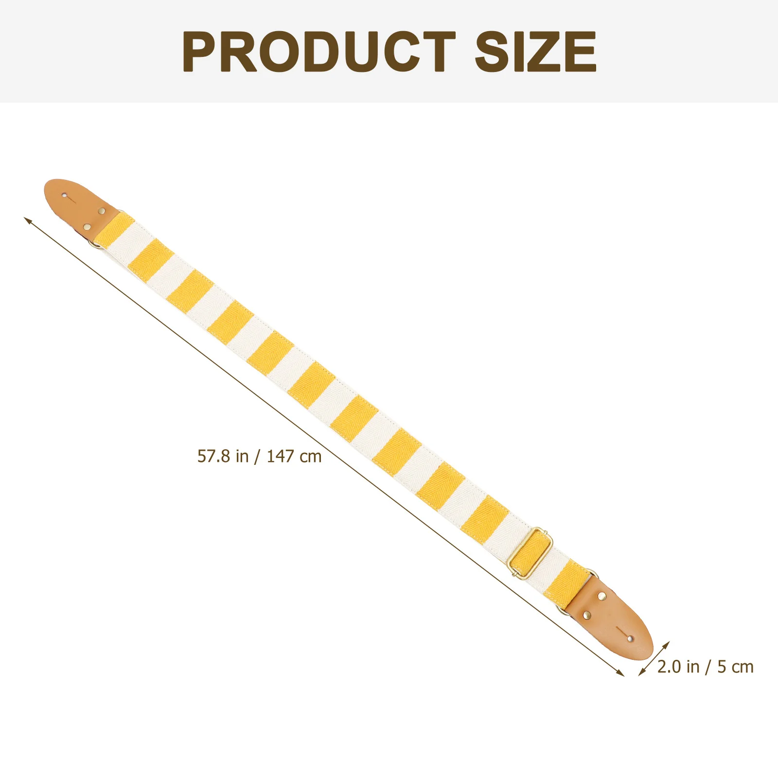 

Guitar Shoulder Strap Adjustable Thickened Striped Anti-Wear Stretch Resistant Guitar Replacement Strap Creative Performance