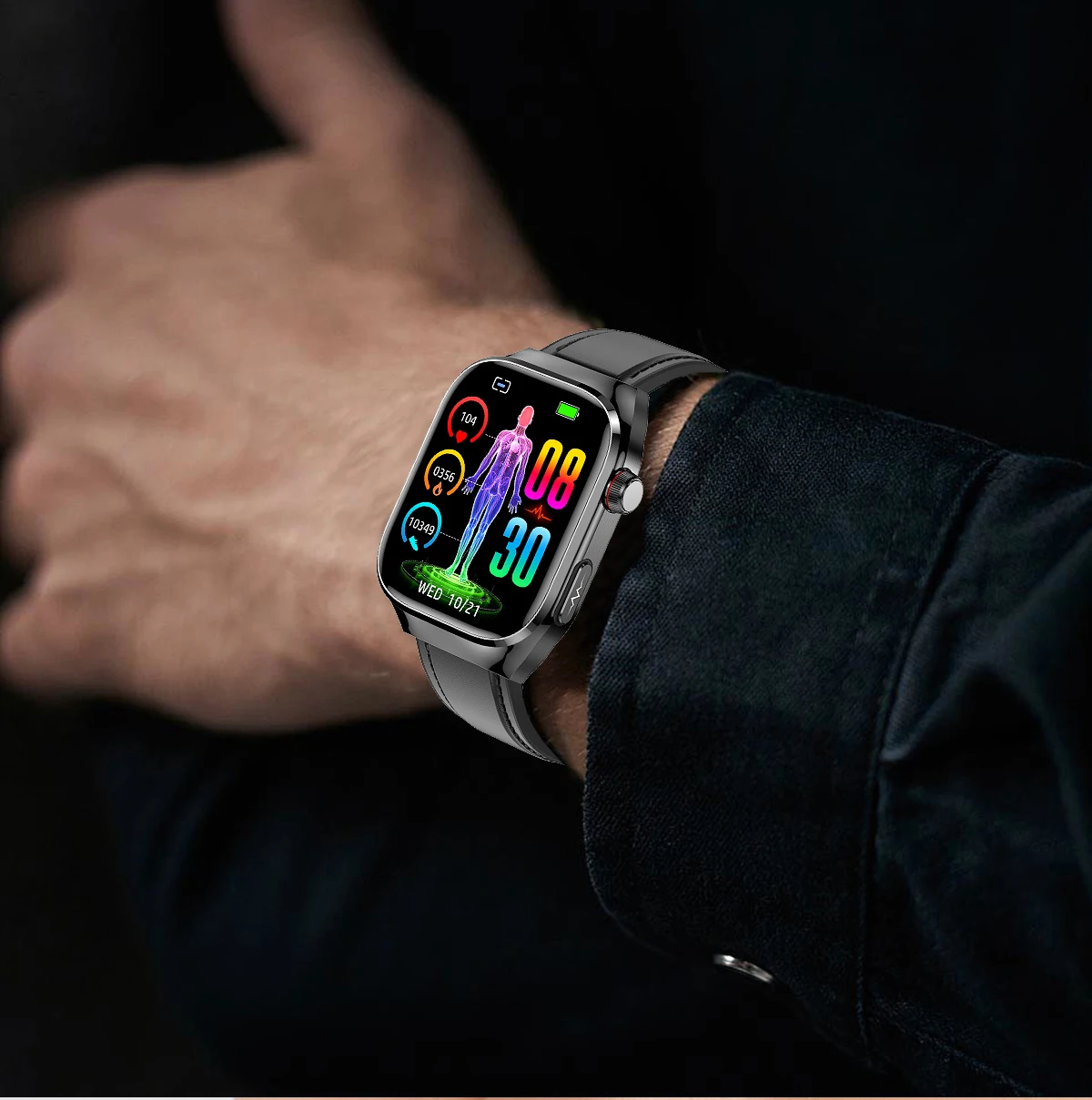 Marsyu Herren EKG+PPG Fünf-Organen-Gesundheitsdiagnose Smartwatch Harnsäure Blutfette Blutdruck Temperatur Herzfrequenz Smartwatches – Detail 29