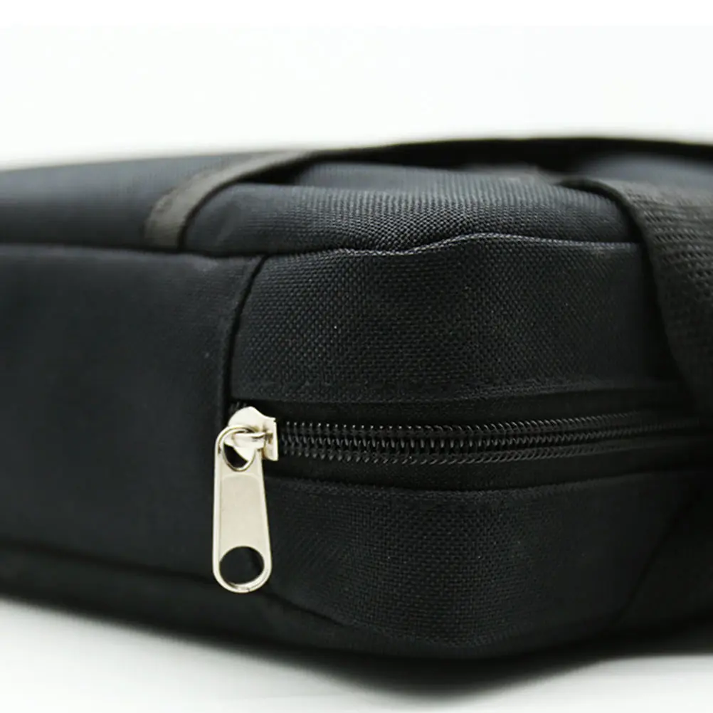 

1Pc Wear Resistant Guitar Effector Storage Pouch Metal Zipper Exquisite Handle Design Black