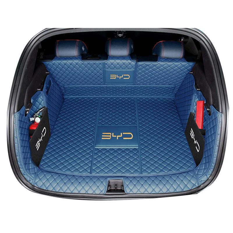 For BYD Atto 3 Yuan Plus 2022 2023 Car Styling PU Leather  Trunk Protection Mat Catpet Interior Cover Part Pad Auto Accessories