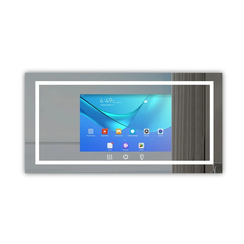 

Touch screen smart magic mirror hotel home dentist luminous mirror advertising machine bathroom defogging music TV