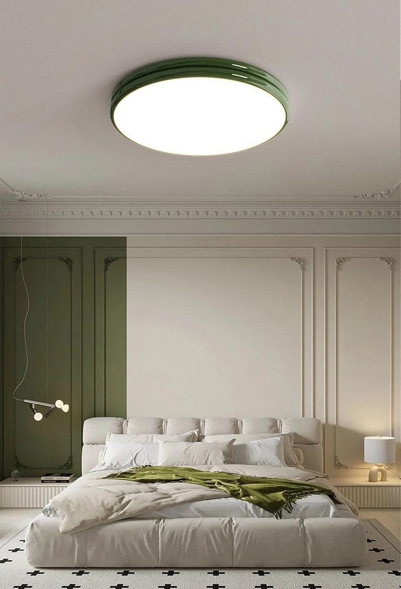 Modern Flat Ceiling Light Chandelier for Living Dining Room Bedroom Down Lighting