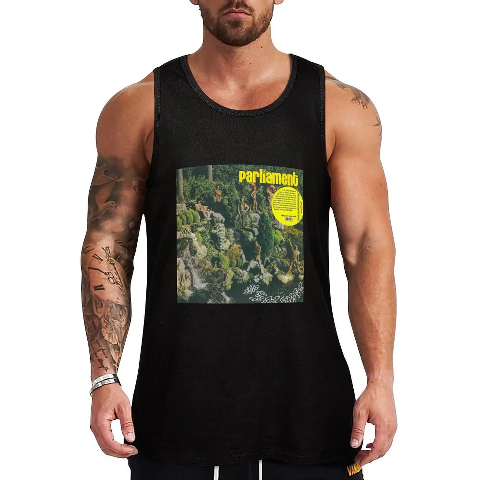 

Parliament (band) jungle Osmium (album) Tank Top gym training accessories basketball clothing vests for men bodybuilding t shirt