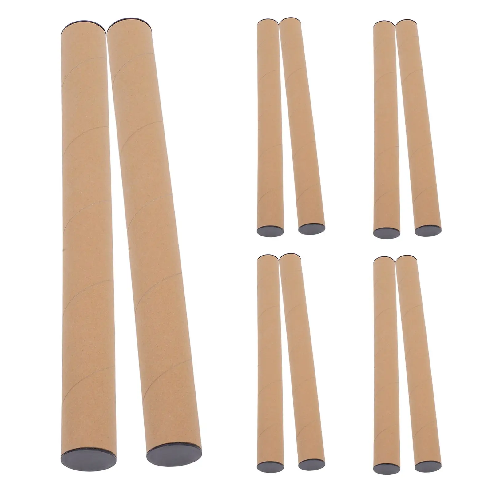 10 Pcs Calligraphy and Painting Mail Shipping Paper Tube Plastic Cardboard Poster