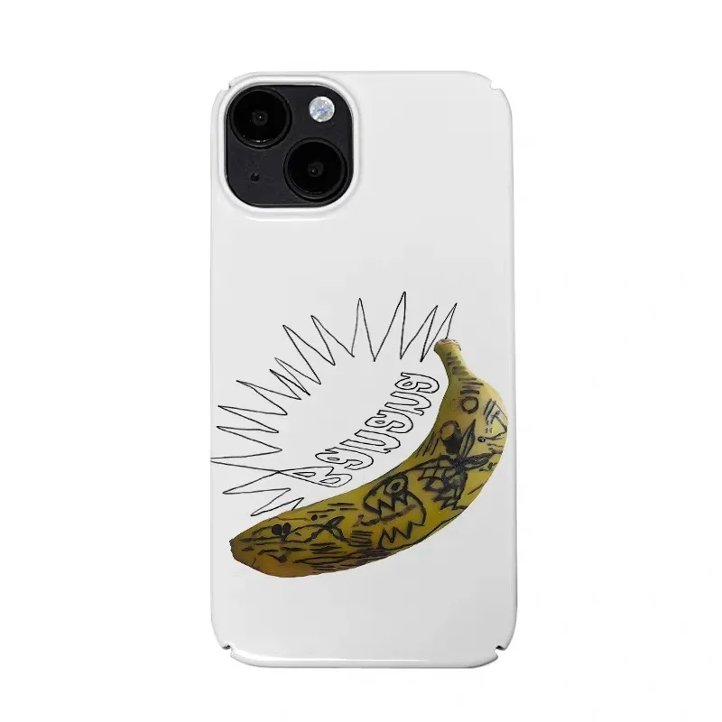 

Yellow Graffiti Abstract Banana Phone Case for IPHONE 17 Air 16E 15PROMAX 14 Plus 13 12 MINI 11PRO 16Plus XR Acrylic Phone Cover