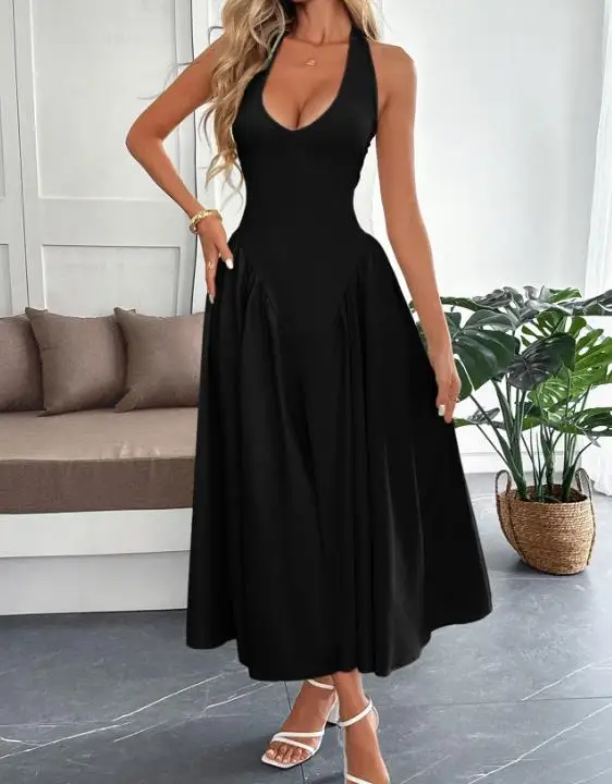 

2026 Spring/summer Elegant French Elegant Long Skirt Dress Women's Wear