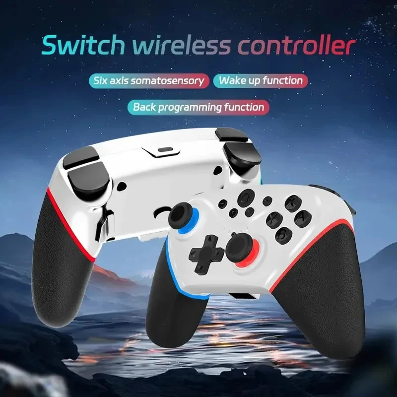 

Wireless Switch Controller Compatible with Switch/Lite/OLED Remote Supports Multi-Platform with Turbo, Wake-up Function