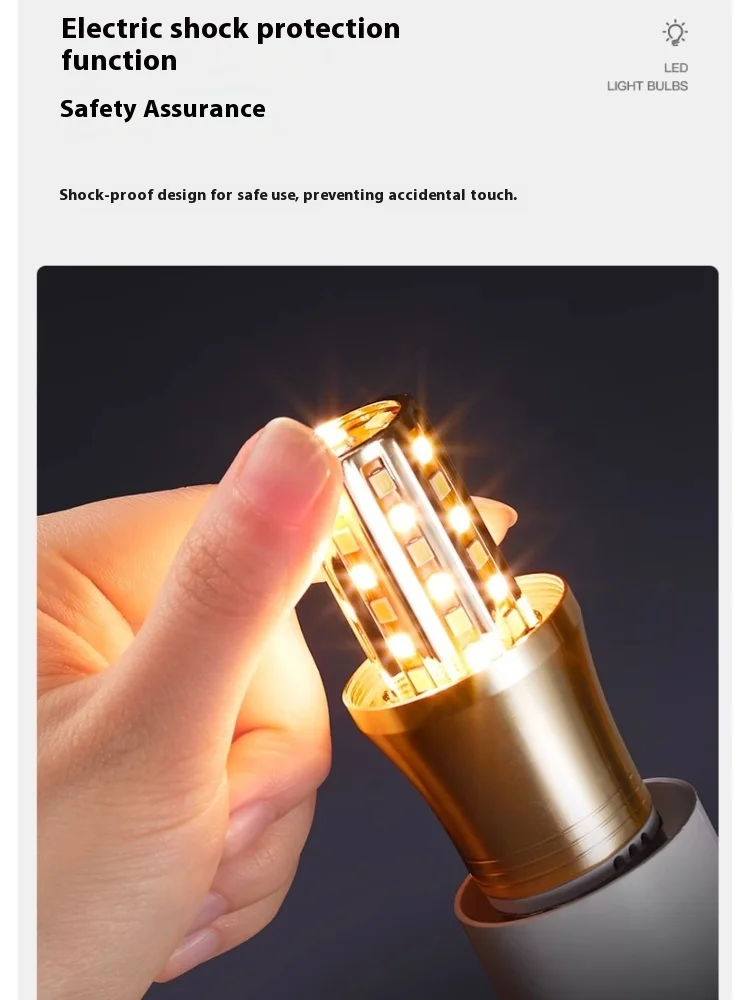 LED bulb tip bulb e14e27 screw 7W9W energy-saving eye protection lighting high brightness bead light source