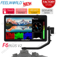 FEELWORLD F6 PLUS V2 6 Inch Camera DSLR Field Monitor 3D LUT Touch Screen IPS FHD 1920x1080 Video Focus Assist Support 4K HDMI