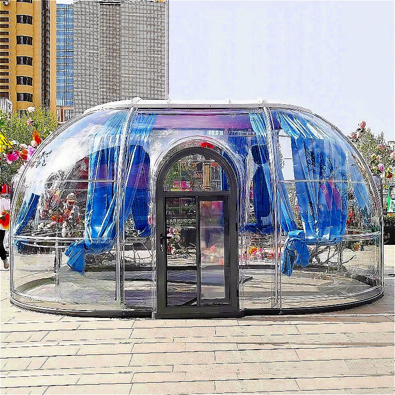 

Wholesale Bubble Room China Transparent Starry Sky Bubble Room Luxury Tents Hotel PC Glamping Domes Bubble House with Curtains