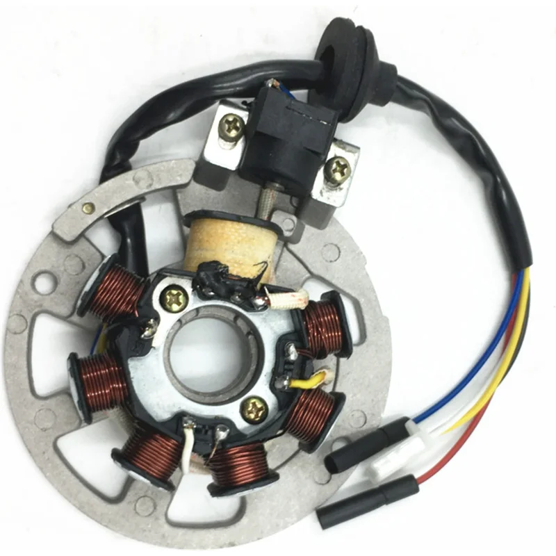 

Новая катушка статора магнето 5 проводов, 7 катушек для 2-тактного 2T для 49Cc 50Cc 90CC 1PE40QMB JOG Minarelli Scooter Quad ATV