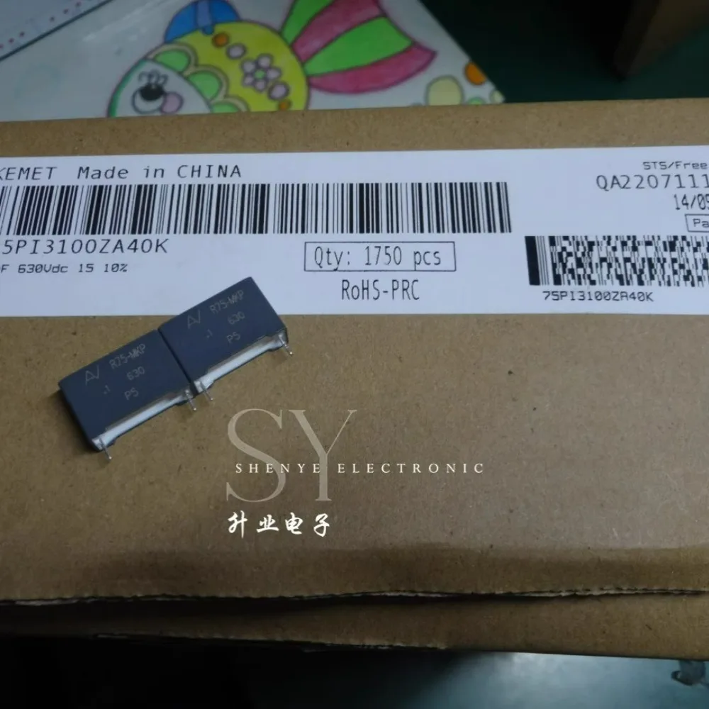 

10PCS AV R75 0.1uf/630V 100nf u1 104 Brand new 15mm film capacitor R75PI3100ZA40K