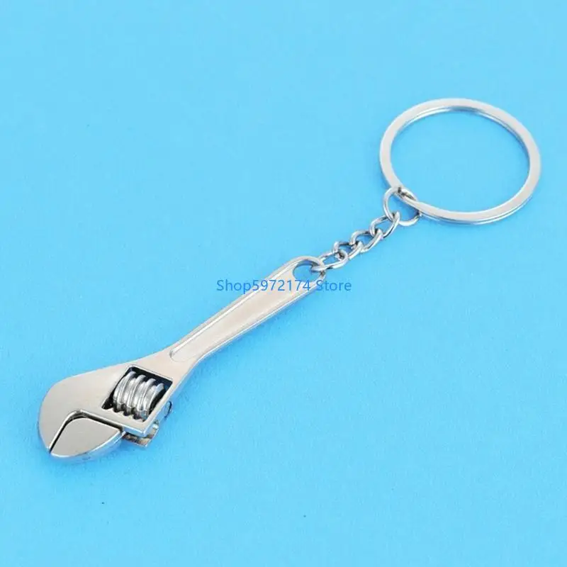 Y3NB Mini Wrench for Key Chain Realistic Machine Tools Model Spanner for Key Ring Hol