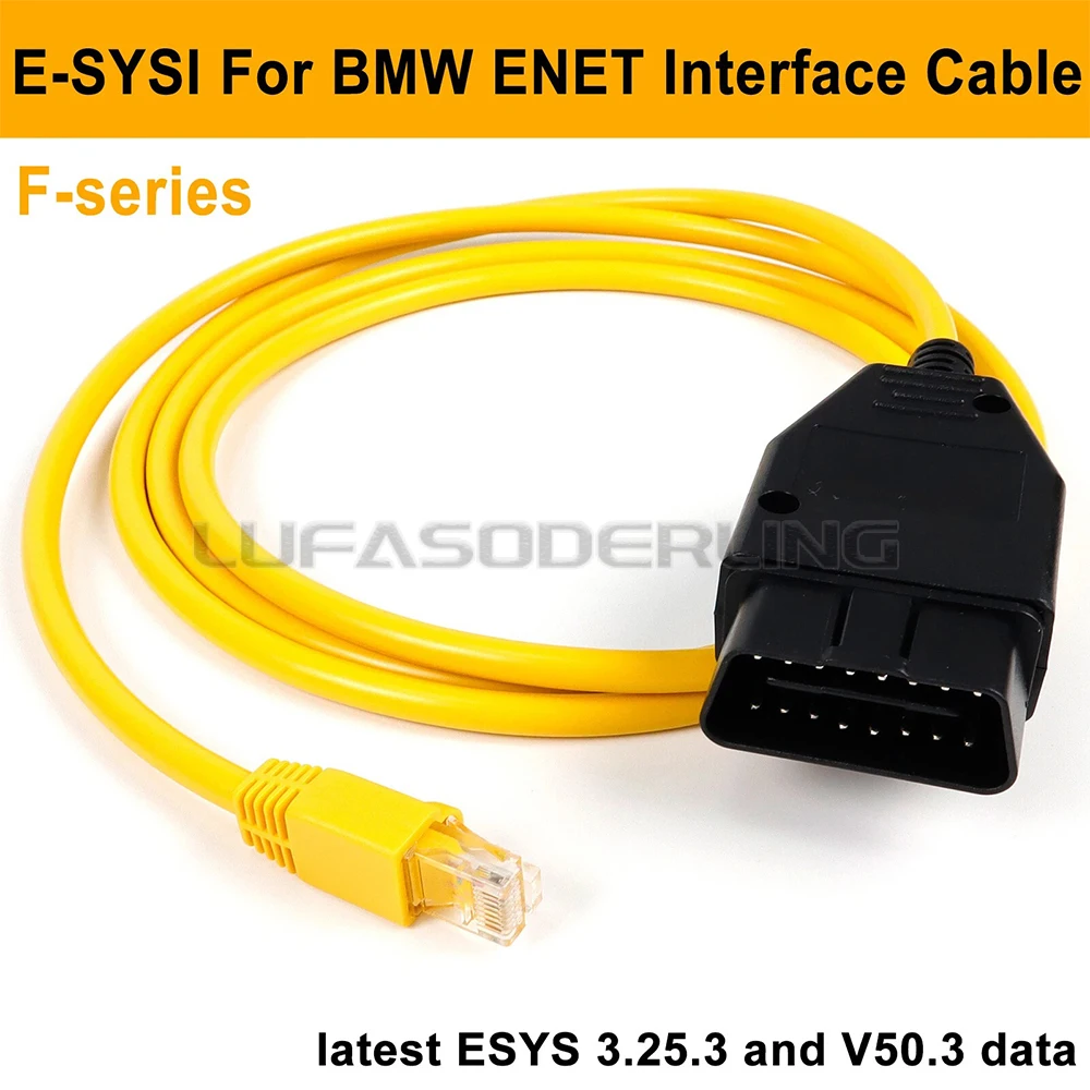كابل ENET Obd لسيارة BMW F-Series ICOM E-SYS ISTA Bootmod3 Bimmercode Coding OBD2، 5.9 قدم/1.8 متر #5