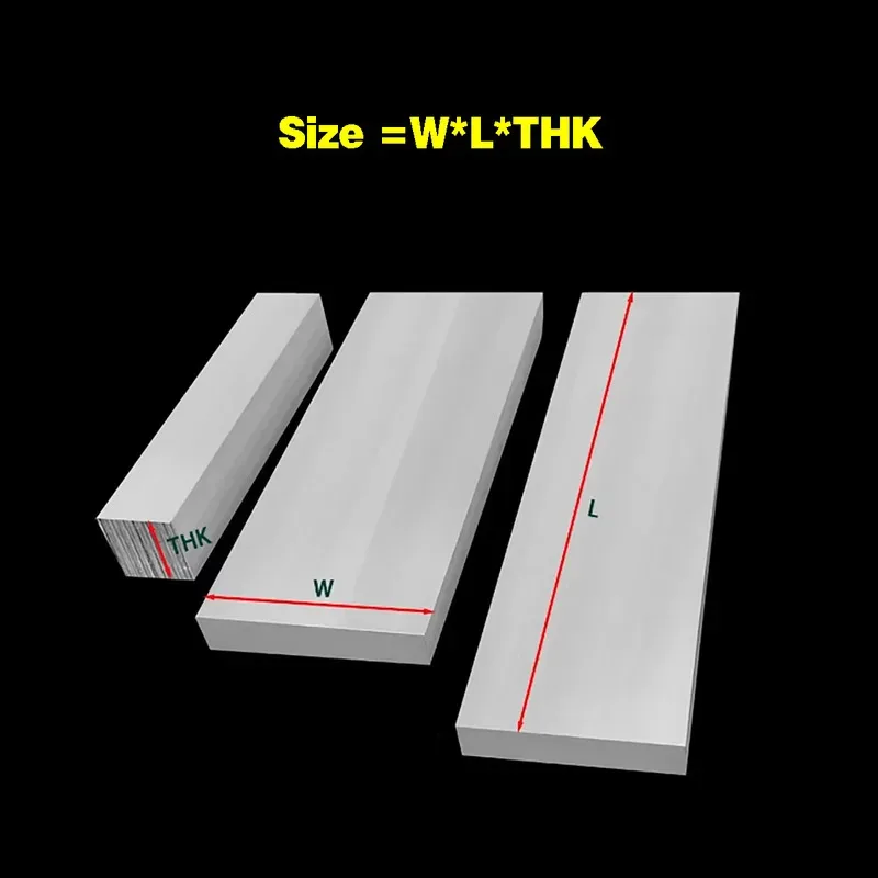 6061 T6 Aluminum Flat Bar & Plate 10/15/20/25/30mm Thick - Versatile Metal Stock for DIY Projects, Auto Parts & Models