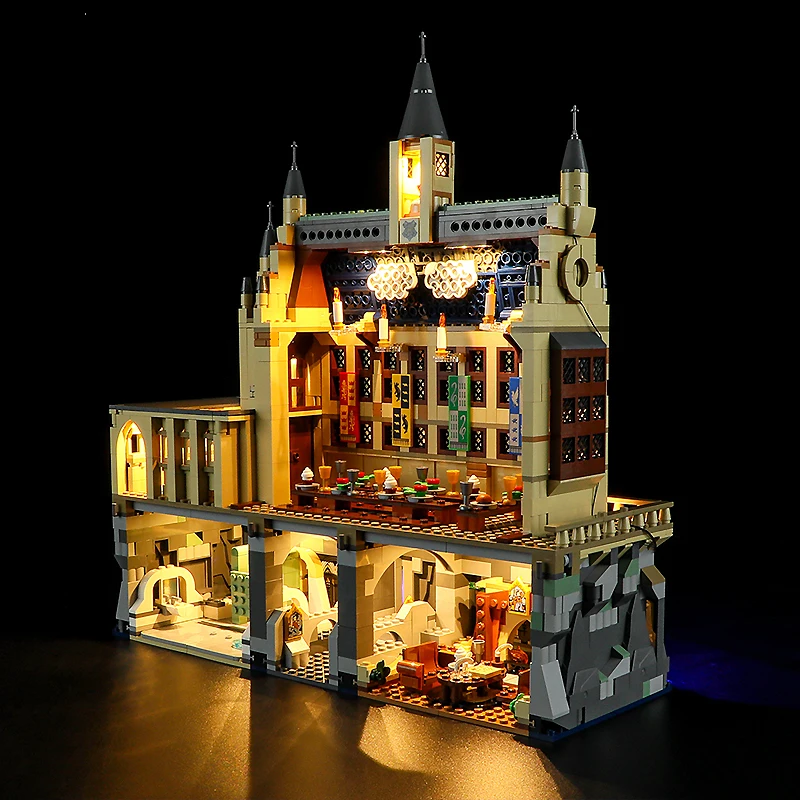 DIY LED Light Kit For LEGO 76435 The Great Hall   (Only LED Light,Without Blocks Model)