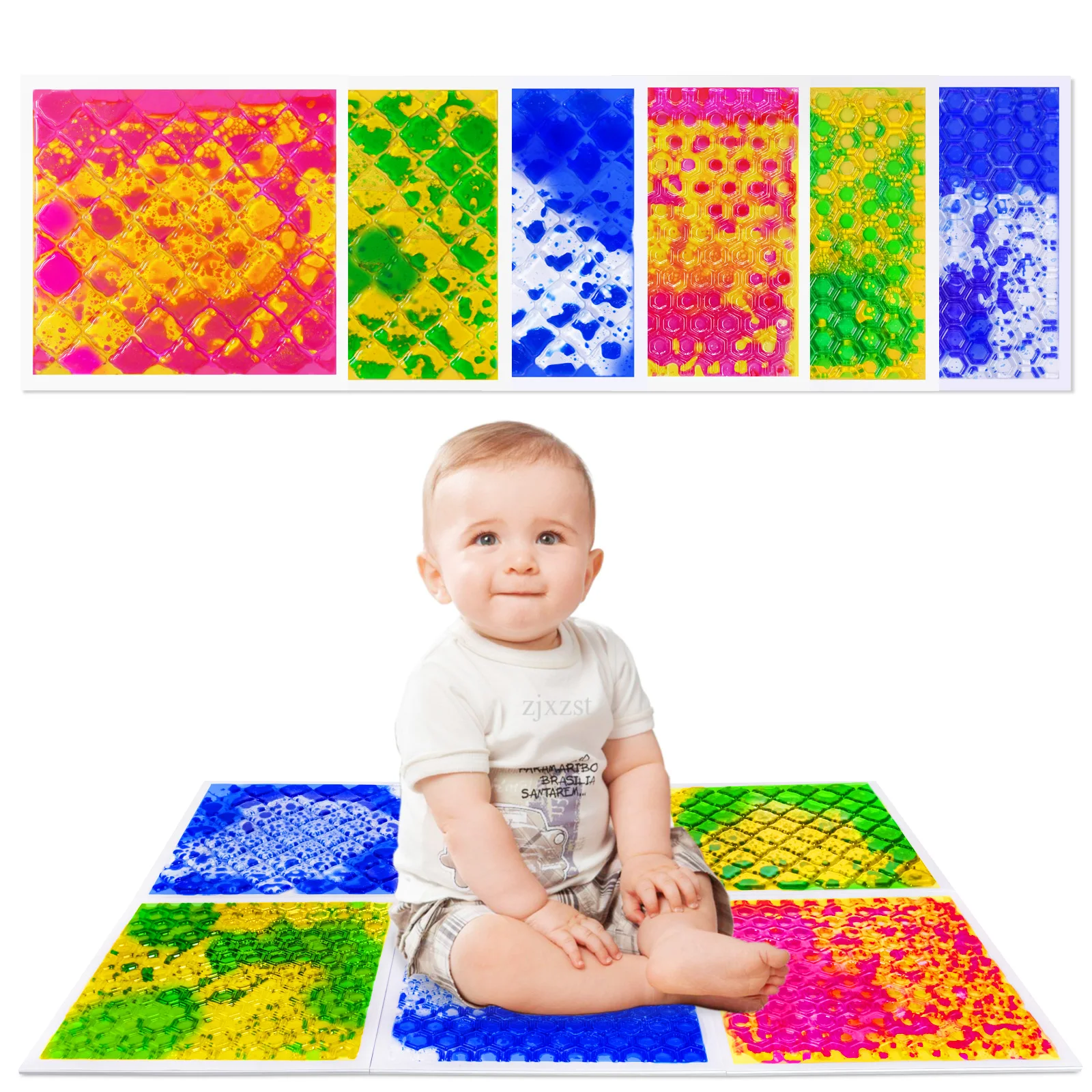 어린이 감각 놀이 매트 특징: 감각 터치 타일 및 감각 발바닥 타일로 완전한 감각 놀이를 즐기세요