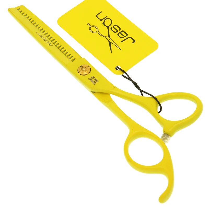 Jason 5,5 Zoll Haarschere Friseur Haarschneideschere Effilierschere Salon Friseur Styling Werkzeuge Haarschmuck A0072D – Detail 9