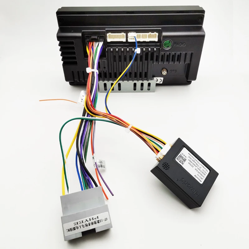 Radio Wiring Harness Adapter CAN Bus Decoder Box 16 Pin to 22Pin Cable for Jeep Wrangler Cherokee Compass Dodge Journey Ram 1500