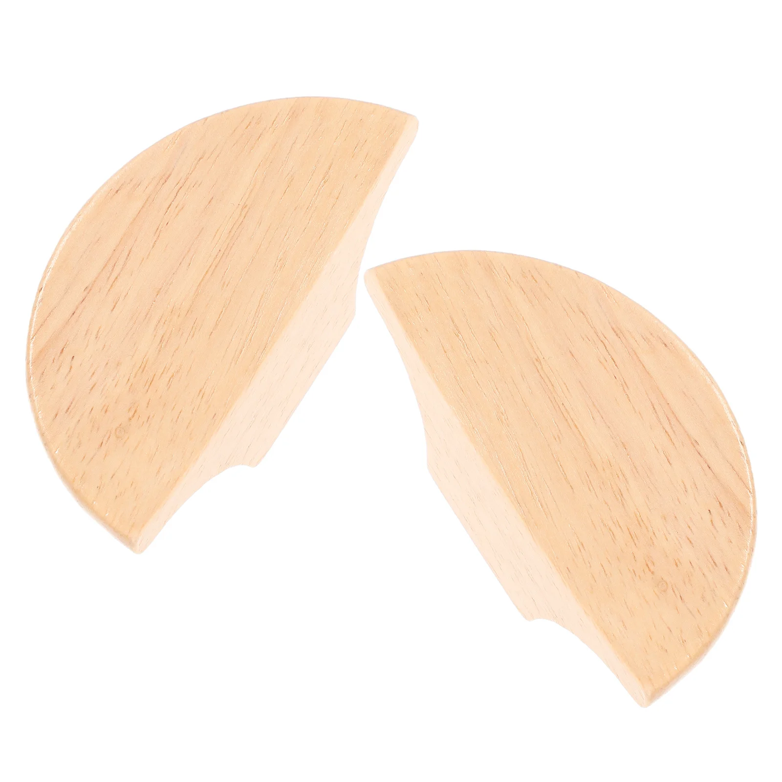 

1Pair Wood Drawer Pull Nordic Style Elegant Cabinet Wardrobe Handle Durable Fine Craftsmanship Treasure Plate Design