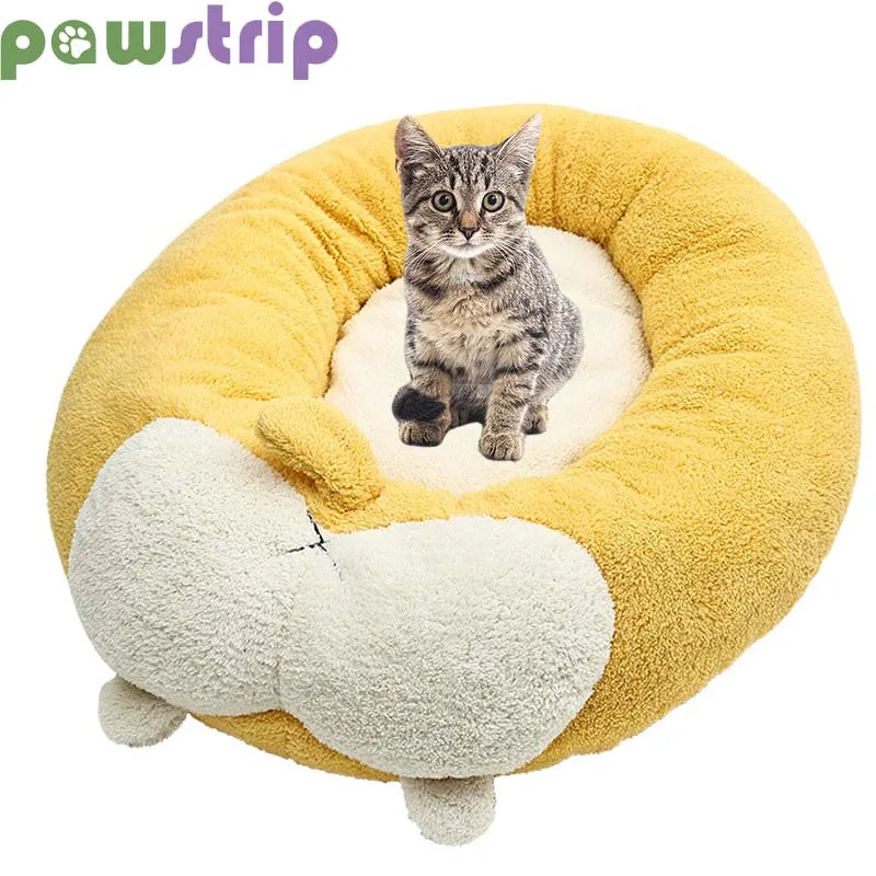 

Cat Bed Winter Warm Cat Sleeping Mat for Small Medium Cats Dogs Soft Cozy Puppy Kitten Nest Non-slip Dog Kennel Pet Supplies