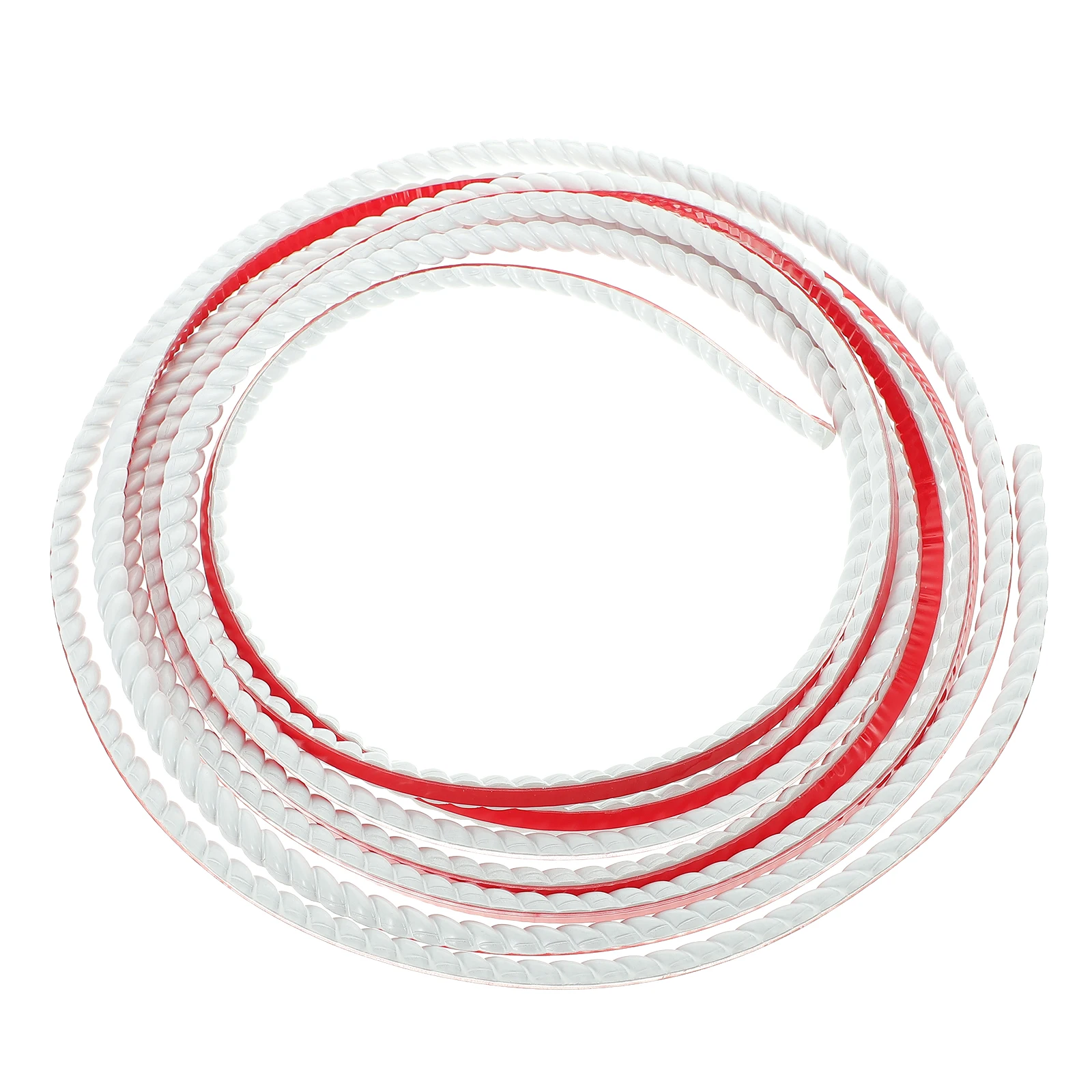 

Self Adhesive Decorative Molding Flexible Trim White Wall Cupboard Ceiling PVC Smooth Surface Tile Seam Safe Durable