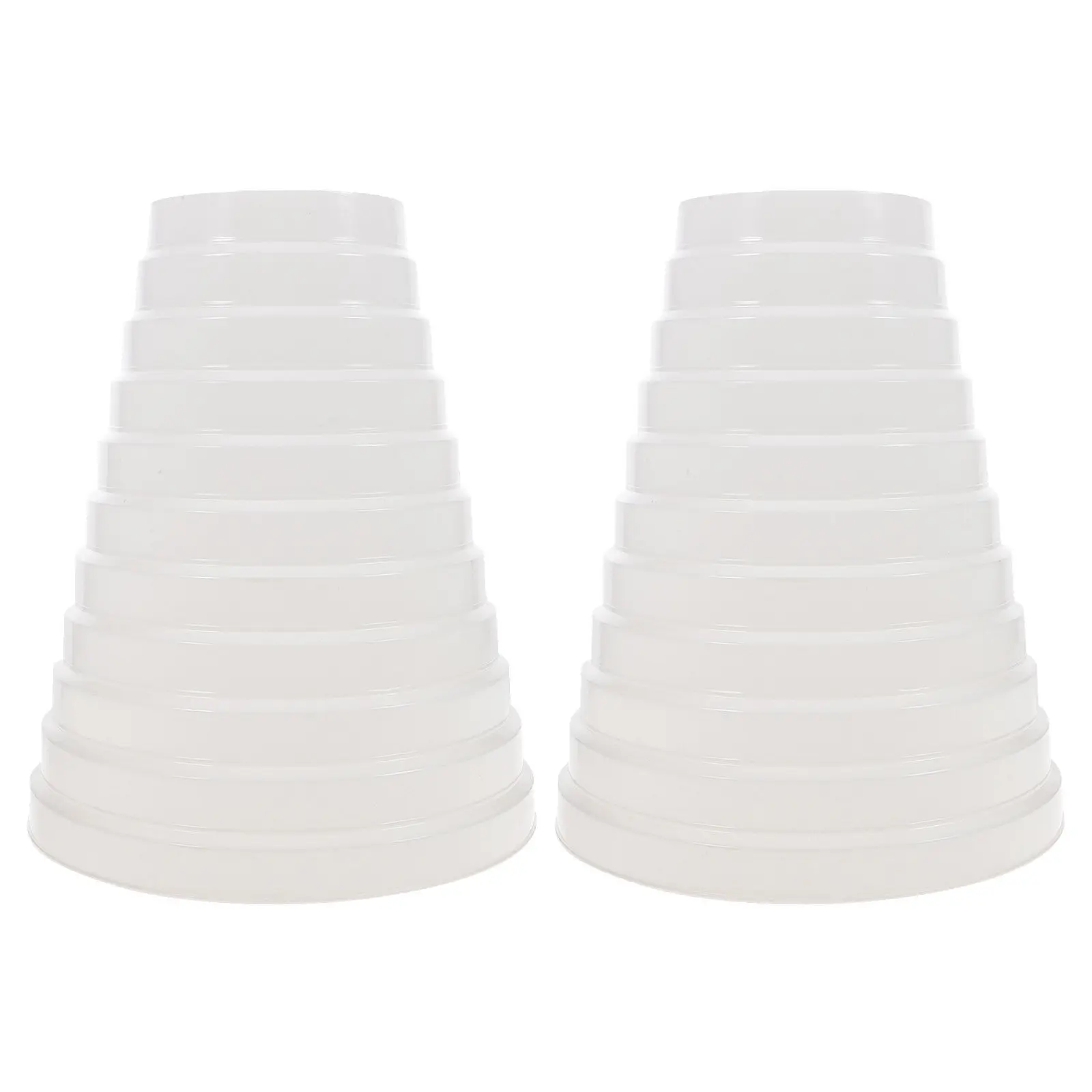 

2 шт. Долговечные ПВХ-адаптеры-редукторы для воздуховодов сушилок и систем вентиляции HVAC