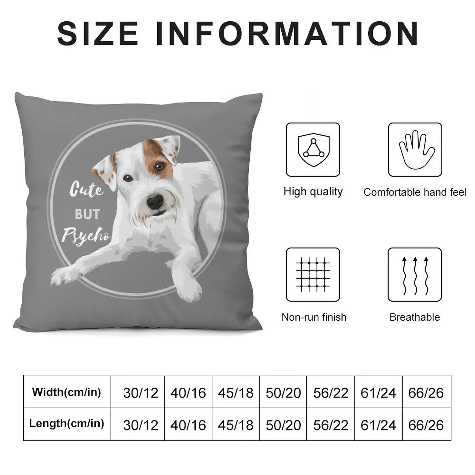 Parson Russell Terrier Lovers Throw Pillow Sofa Cover Decorative pillowcase Cushions For Decorative Sofa pillow