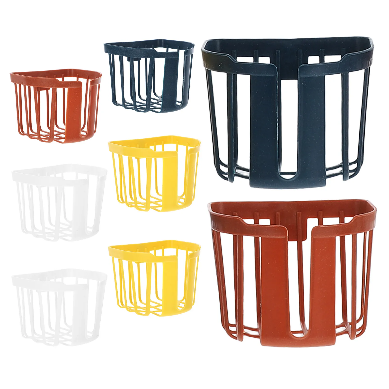 8Pcs Wall Mounted Planter Basket Deer Horn Fern Plant Holder Space Saving Hanging Plastic Flower Pot Indoor Outdoor Balcony