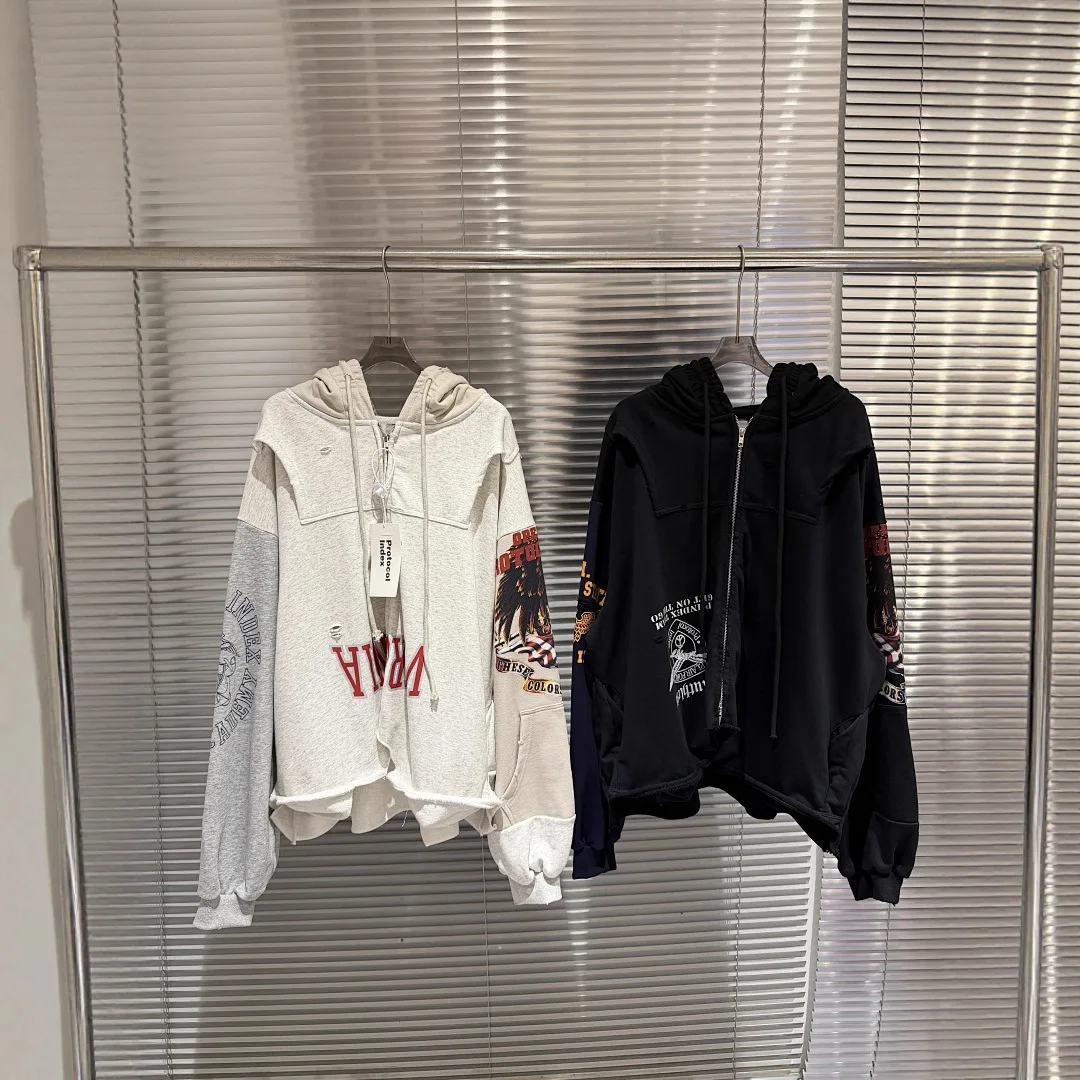 Protocol index 2026 reverse concatenate refurbish damage zipper jacket coat