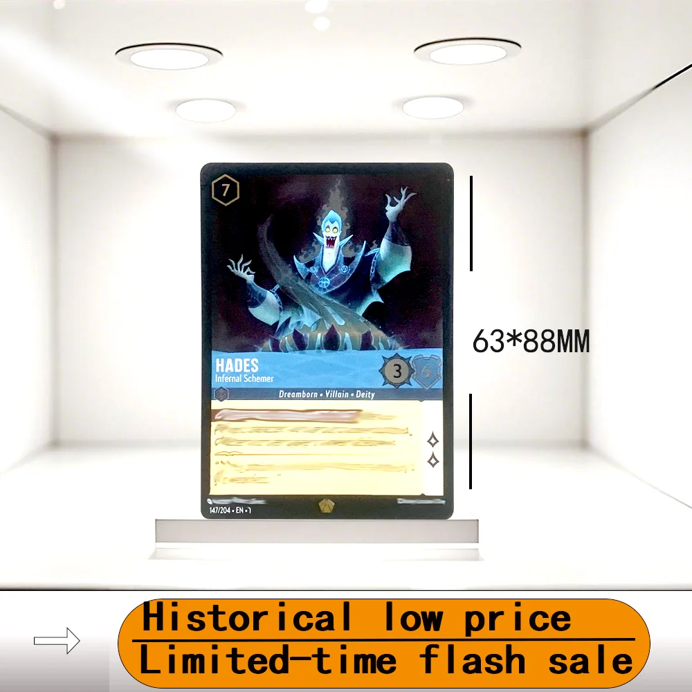 

Lorcana Proxy cold FOiL TCG Игровые карты Английская версия ROBIN HOOD, LUCKY DIME, YEN SID, PINKER BELL, HADES, STICH,LET IT GO