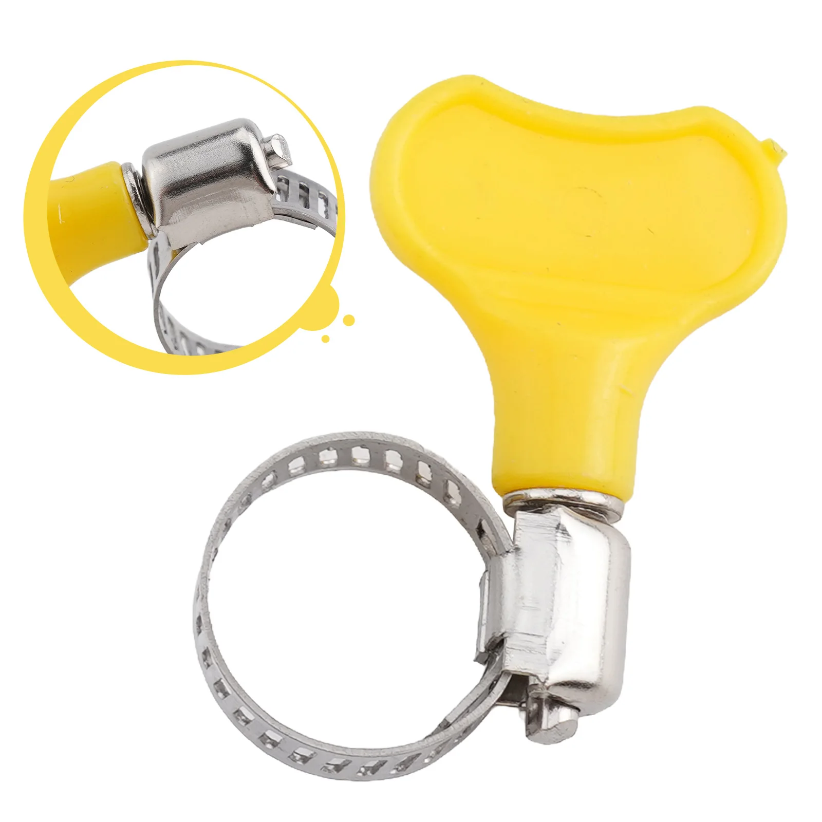 Hand Wriggle Adjustable Hose Clamp Reusable Secure Gas Pipes Set Includes Handsome Appearance Shock Resistance