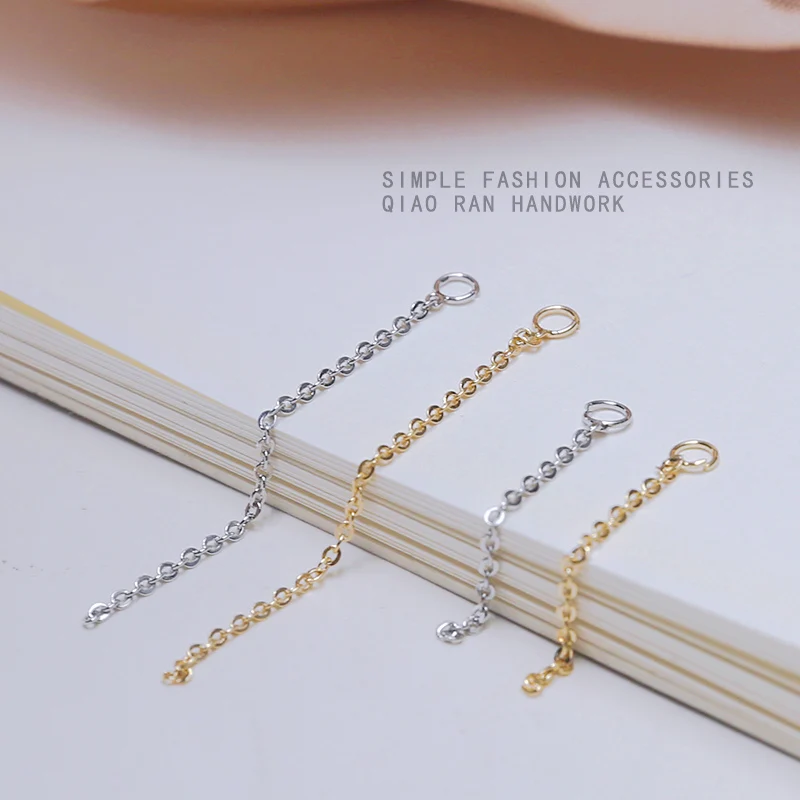 

10pcs Diy Accessories Gold Color Simple Tassel Chain Earstring Pendant Earring Material Pendant Handmade Charms