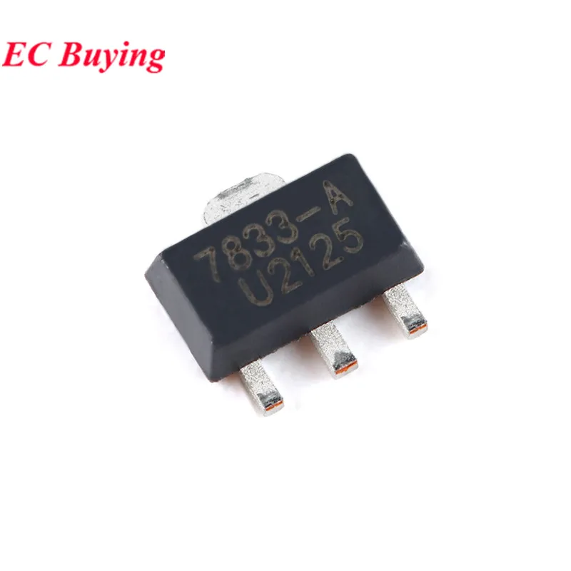 20pcs/10pcs HT7833 HT7833-A SOT-89 Output 3.3V/450mA Low Dropout Linear Regulator LDO Chip IC Integrated Circuit