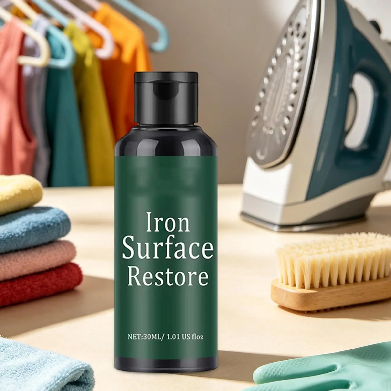 30ml Iron Sole Plate Cleaner Quick Stain Removing Cleaning Eraser for Tailor Shop Home Laundry Workshop Hotel RV Travel Supplies