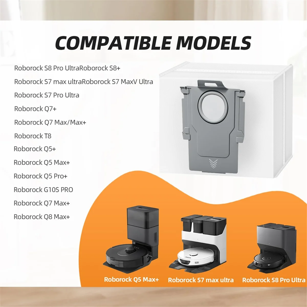 FZFZ 14팩 대용량 진공백 (Q5, Q5 Pro+, Q8 MAX, Q8Max+, MAX, S8 Pro Ultra, S8, S7 MAX 진공청소기용)