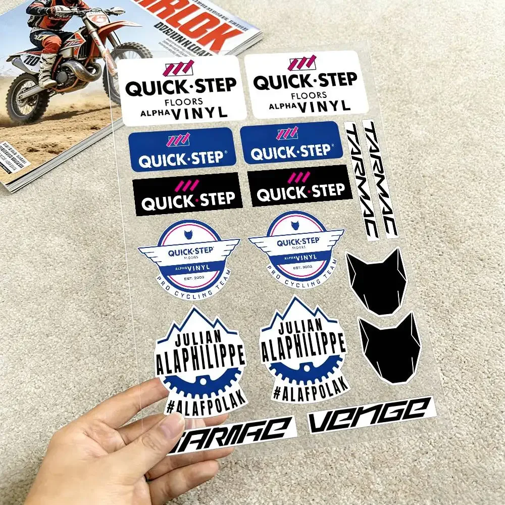 Quick Stop Reflective Stickers for Bicycle Frame Motorcycle Body Helmet Waterproof Self-adhesive Bike Decor Decals Accessories