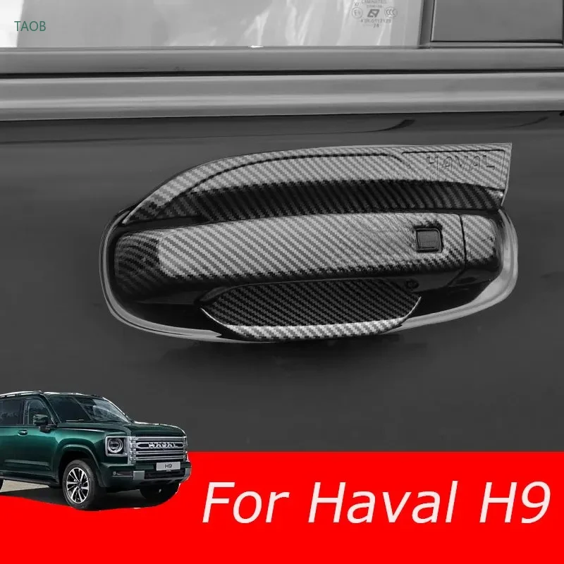 Fit For Haval H9 MKII 2024 2025 Accessories Car Door Pull Doorknob Catch Door Handle Bowl Cap Decoration Cover Trim Accsesories