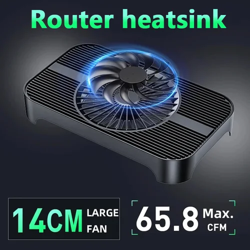 Base de radiador enrutador Z-X3, decodificador óptico Cat, MINI soporte de Host, ventilador de 14CM