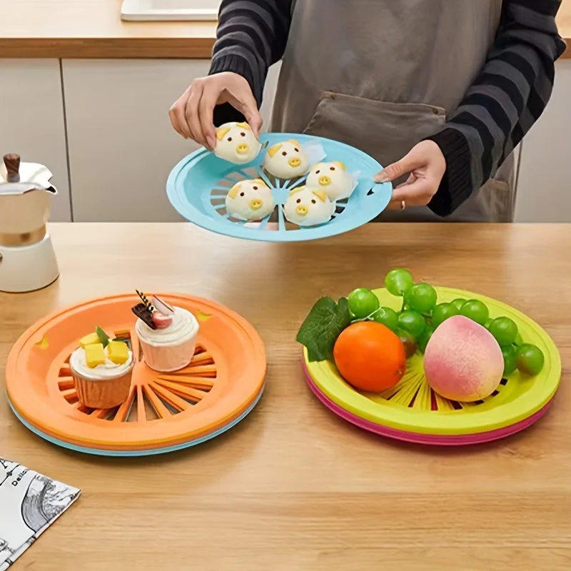 6Pcs Set of Dishwasher Safe Reusable Paper Plate Holders,Protects Hands From Hot,and  Perfect for Picnics, BBQs, and Parties