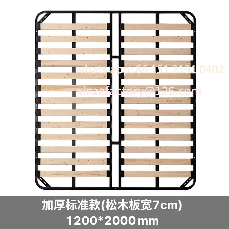

Customizable row skeleton board support frame tatami frame high box bed rental housing foldable solid wood bed frame