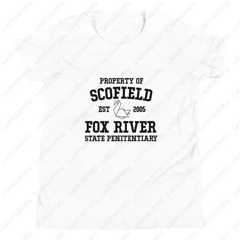 تي شيرت بريزون بريك للشباب بأكمام قصيرة تي شيرت صيفي للجنسين مطبوع عليه مضحك تي شيرت مريح من القطن الناعم ملابس الشارع الشهير #4