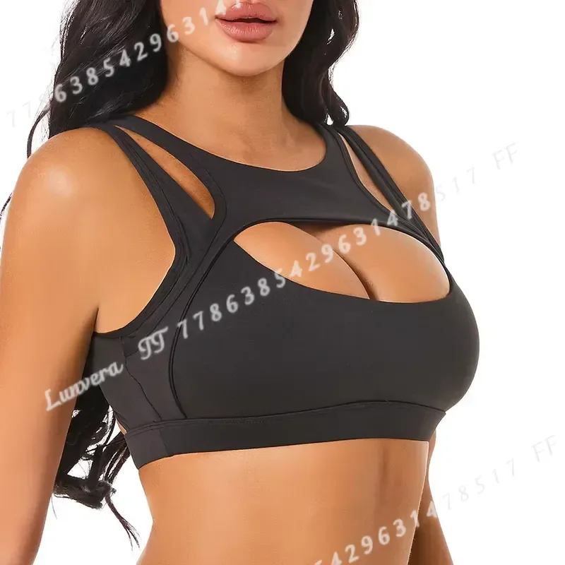 Women Solid Color Sports Bra High Quality Yoga Gym Athletic Tight Top Workout Training With Removable Cups Fitness Wear